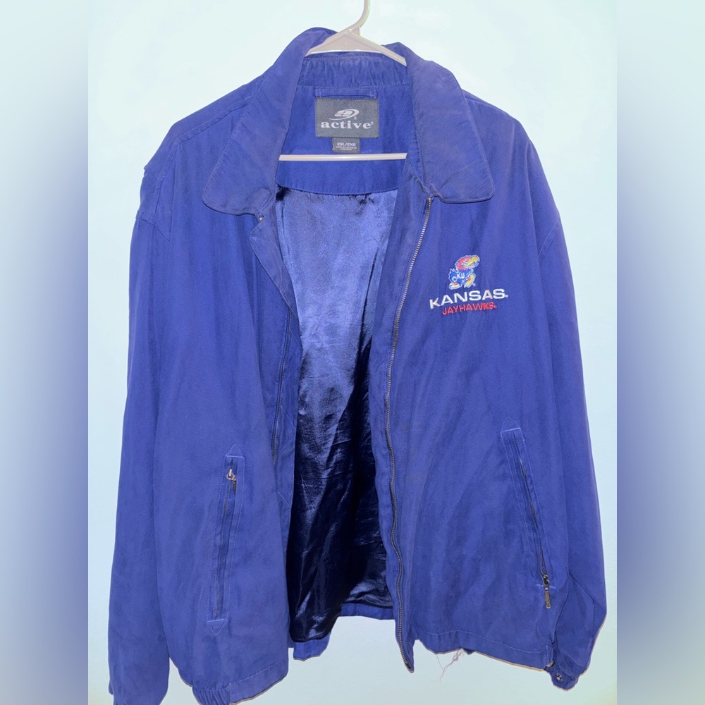 Kansas Jayhawks lined wind breaker